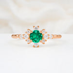 SR13123 Emerald Ring - Additional view