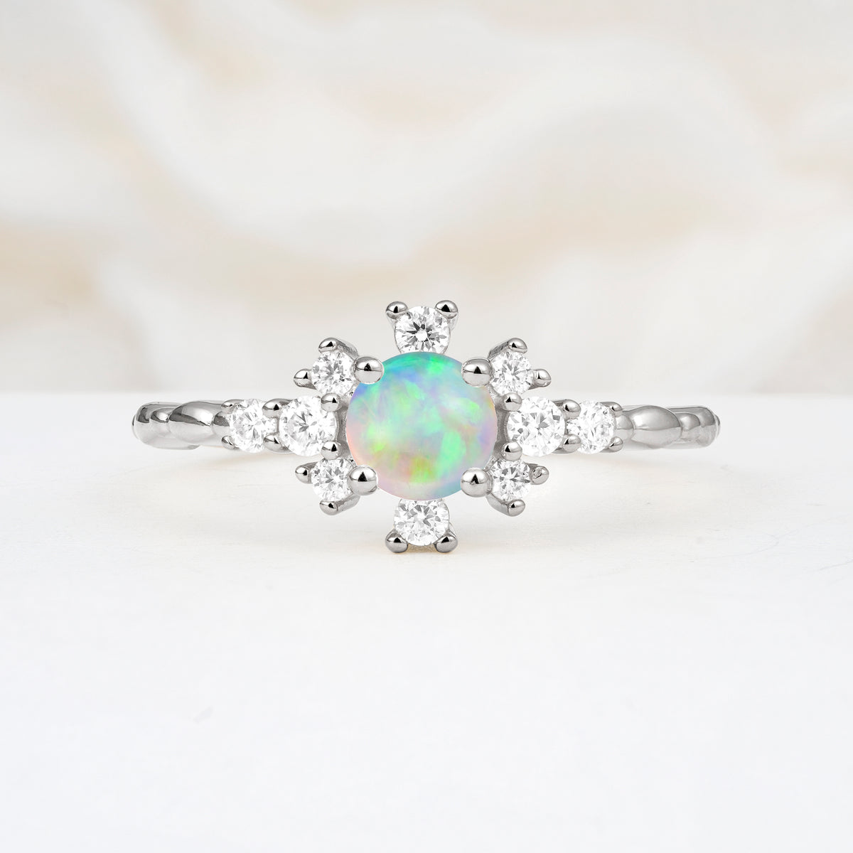 SR13123 Fire Opal Ring - Additional view