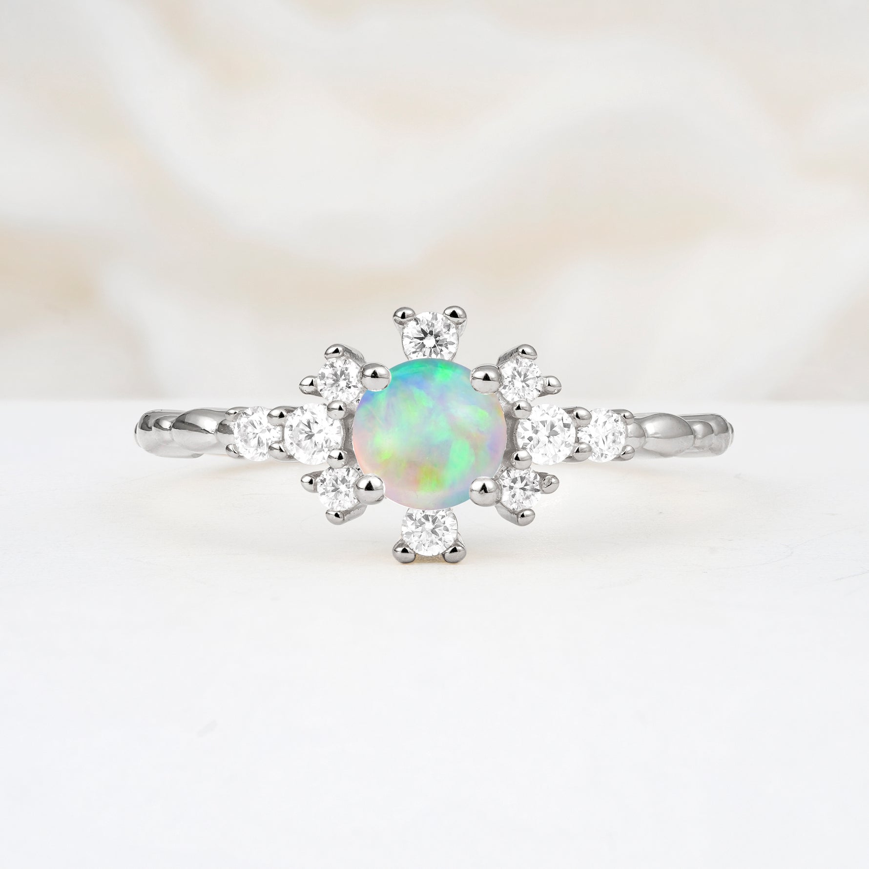 SR13123 Fire Opal Ring - Additional view