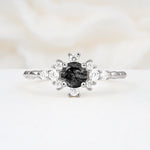 SR13123 Black Rutilated Quartz Ring - Additional view