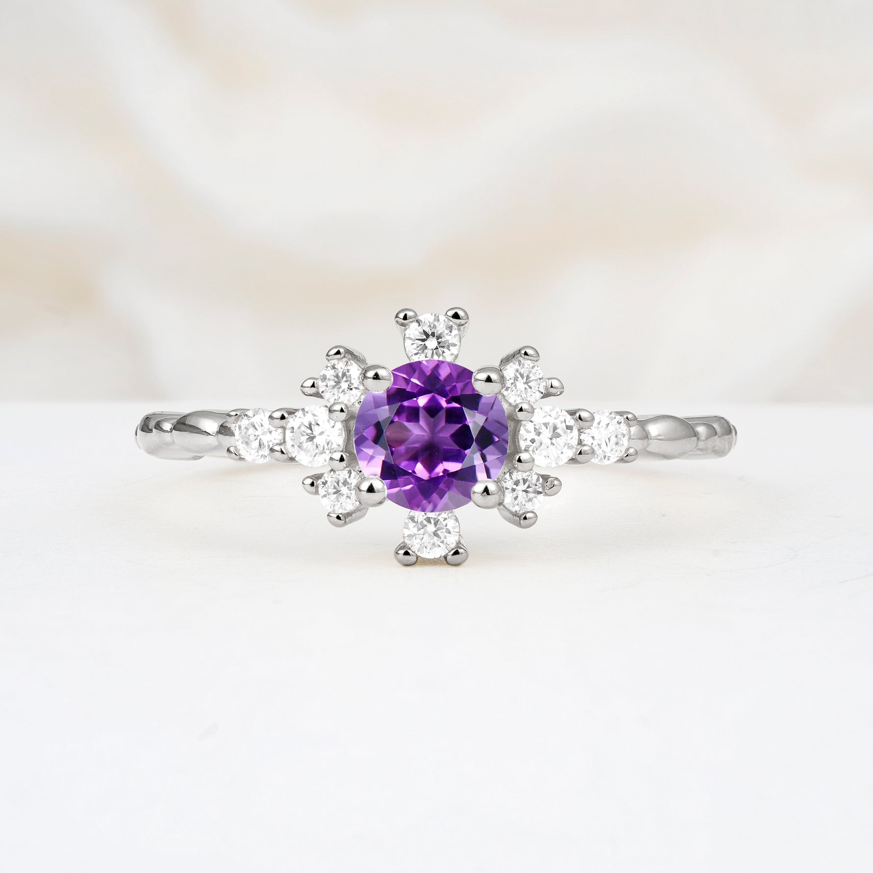 SR13123 Amethyst Ring - Additional view