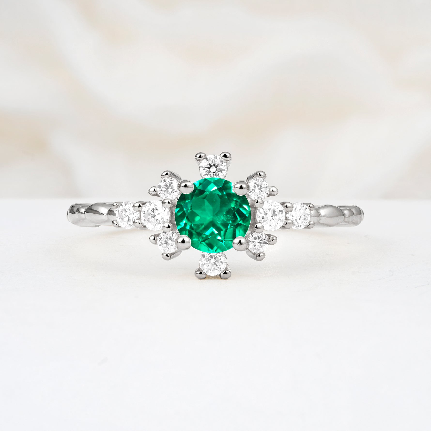 SR13123 Emerald Ring - Additional view