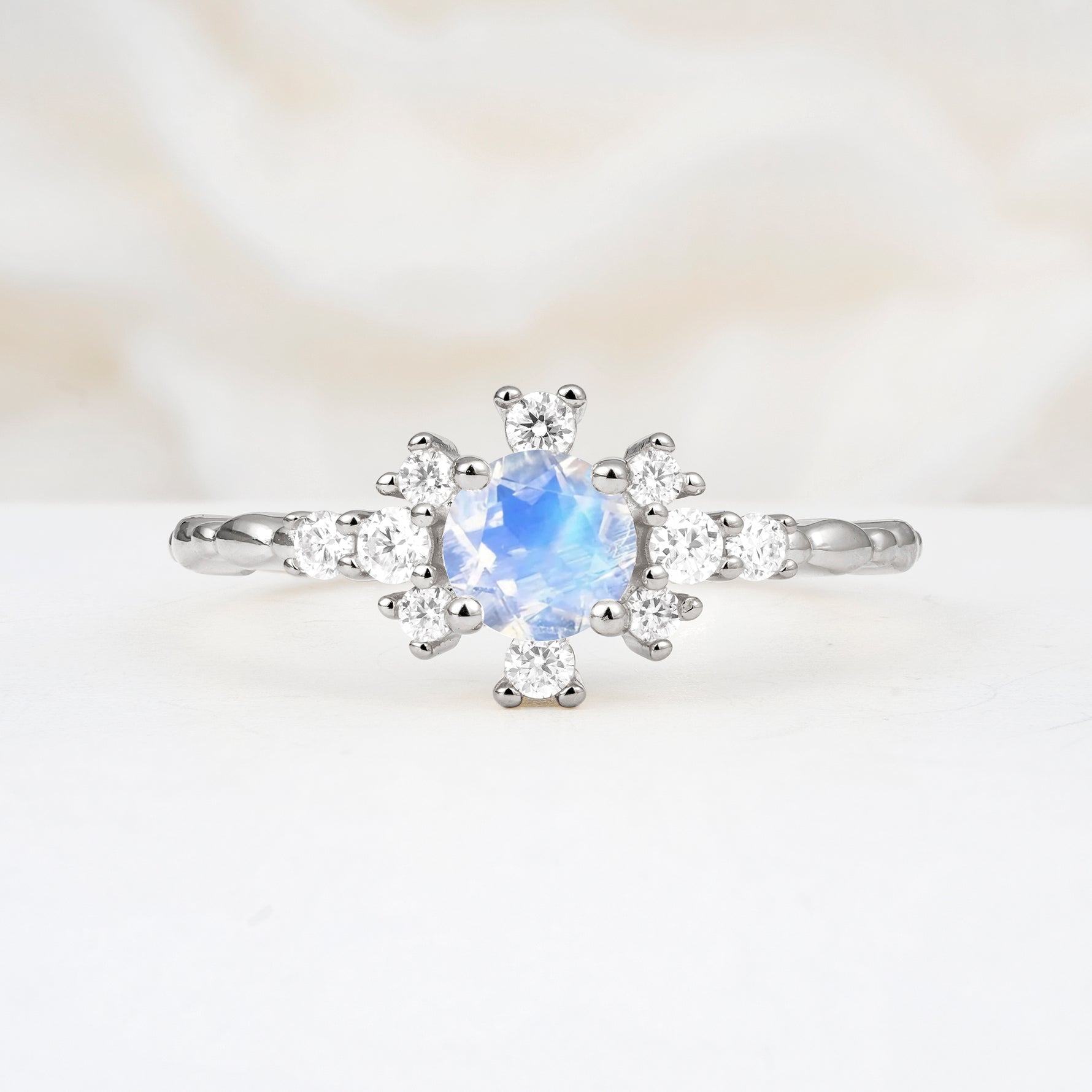 SR13123 Moonstone Ring - Additional view