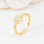 SR13123 Moissanite Ring - White-Gold