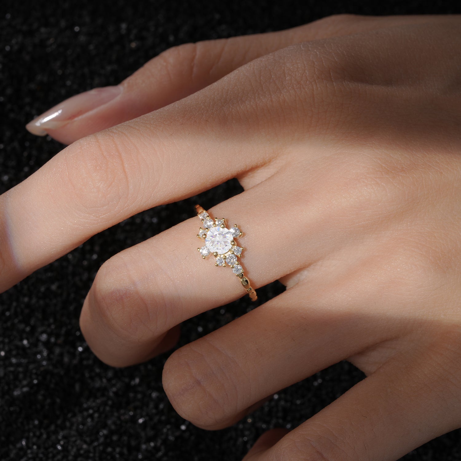 SR13123 Moissanite Ring - Rose-Gold