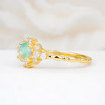 SR13123 Fire Opal Ring - Additional view