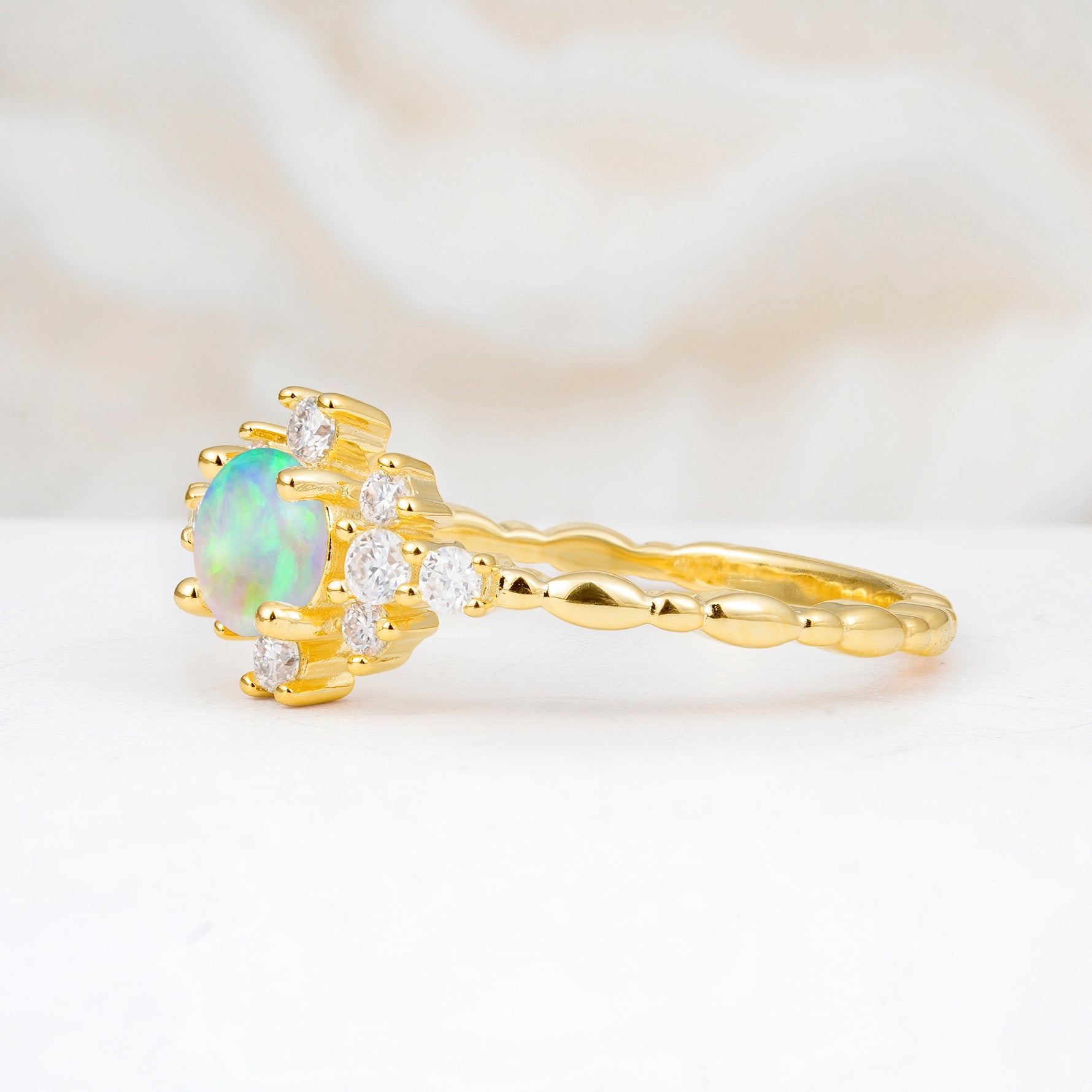 SR13123 Fire Opal Ring - Additional view