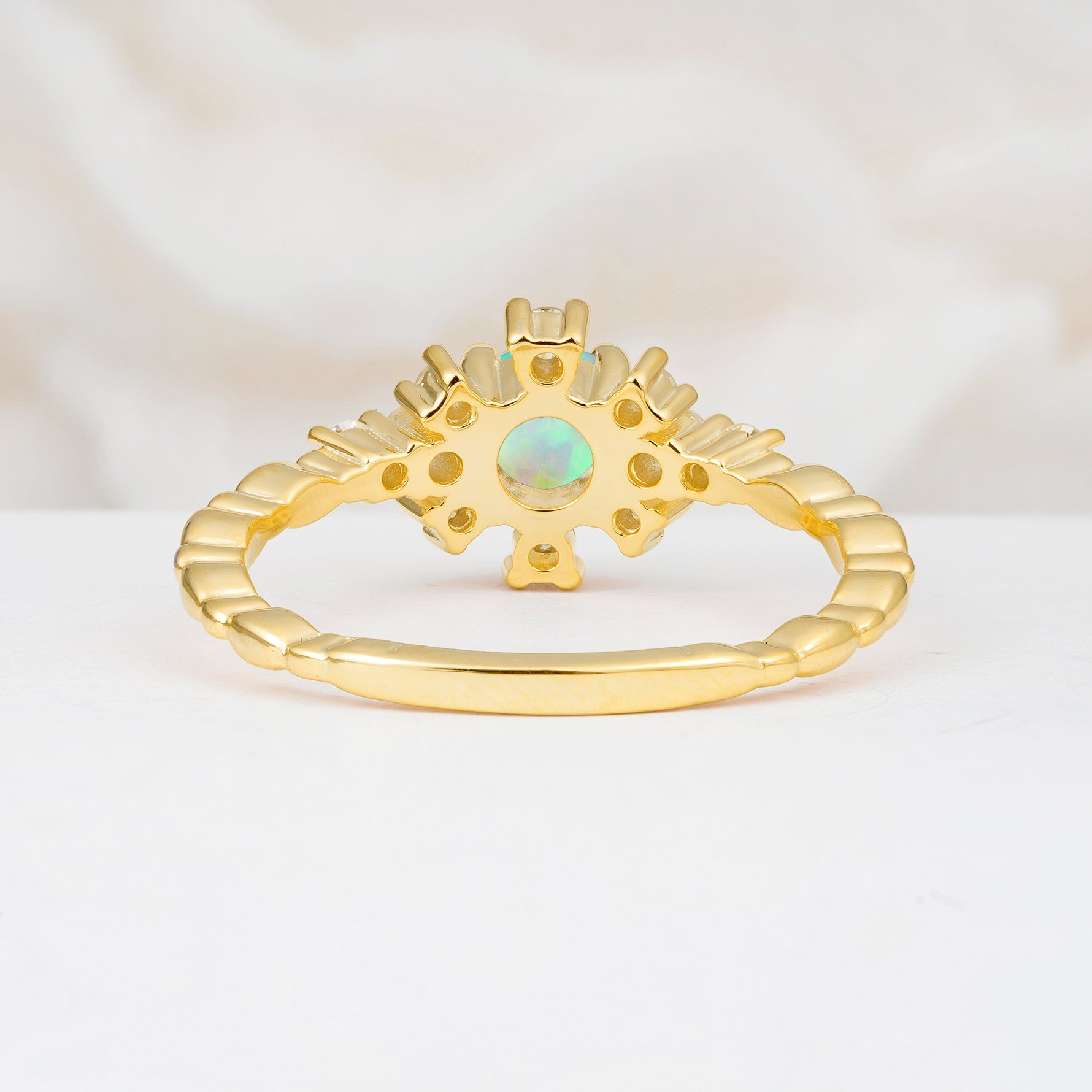 SR13123 Fire Opal Ring - Additional view