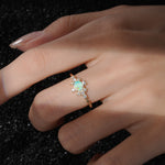 SR13123 Fire Opal Ring - Rose-Gold