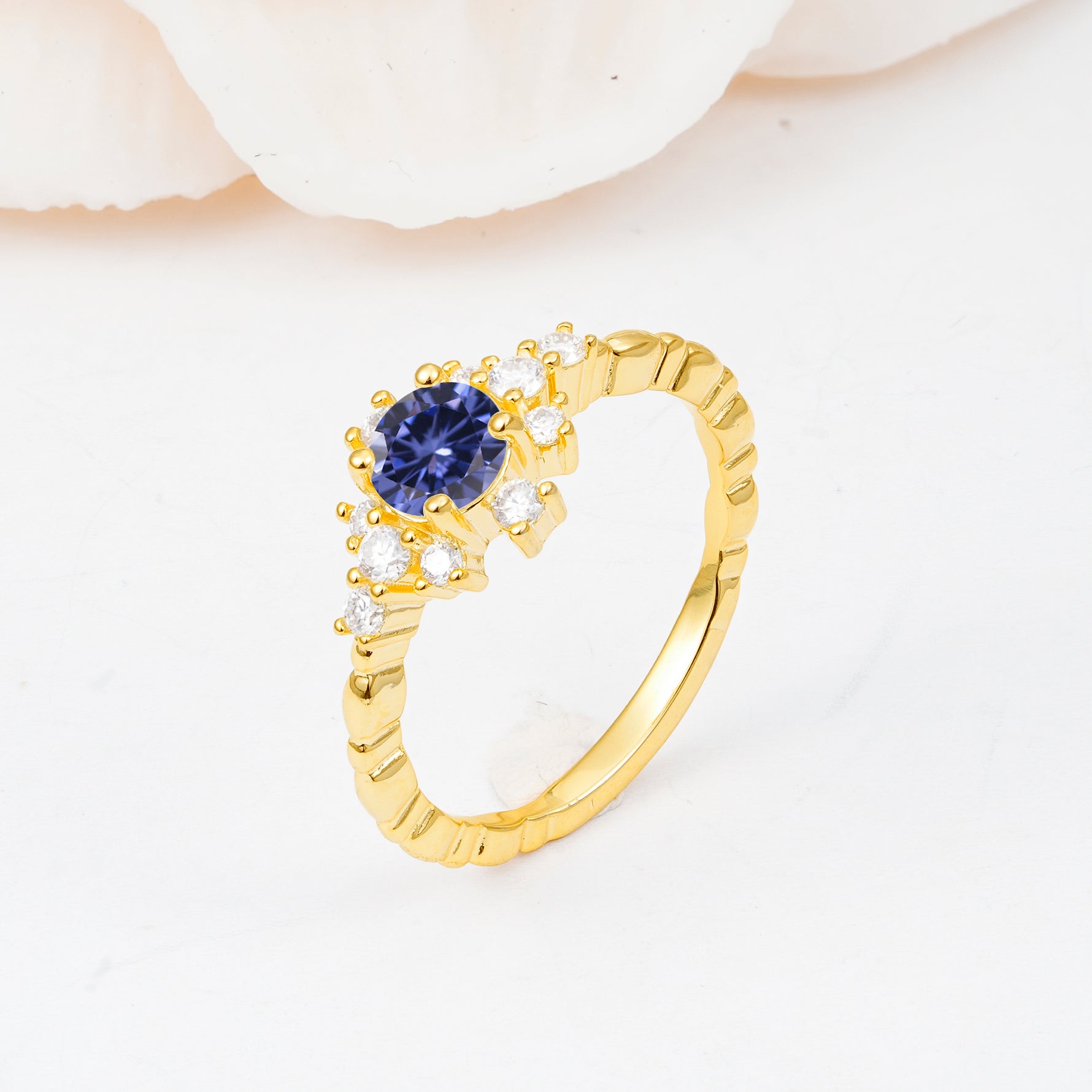 SR13123 Tanzanite Ring - White-Gold
