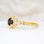 SR13123 Black Rutilated Quartz Ring - Additional view