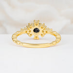 SR13123 Black Rutilated Quartz Ring - Additional view