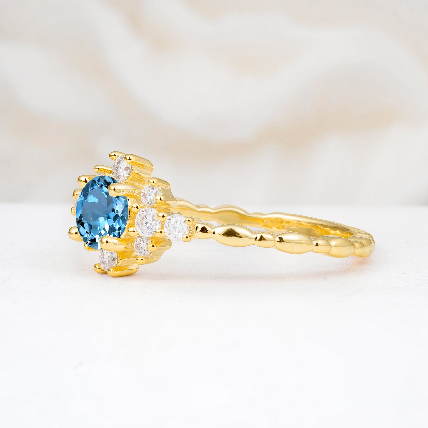 SR13123 Aquamarine Ring - Additional view