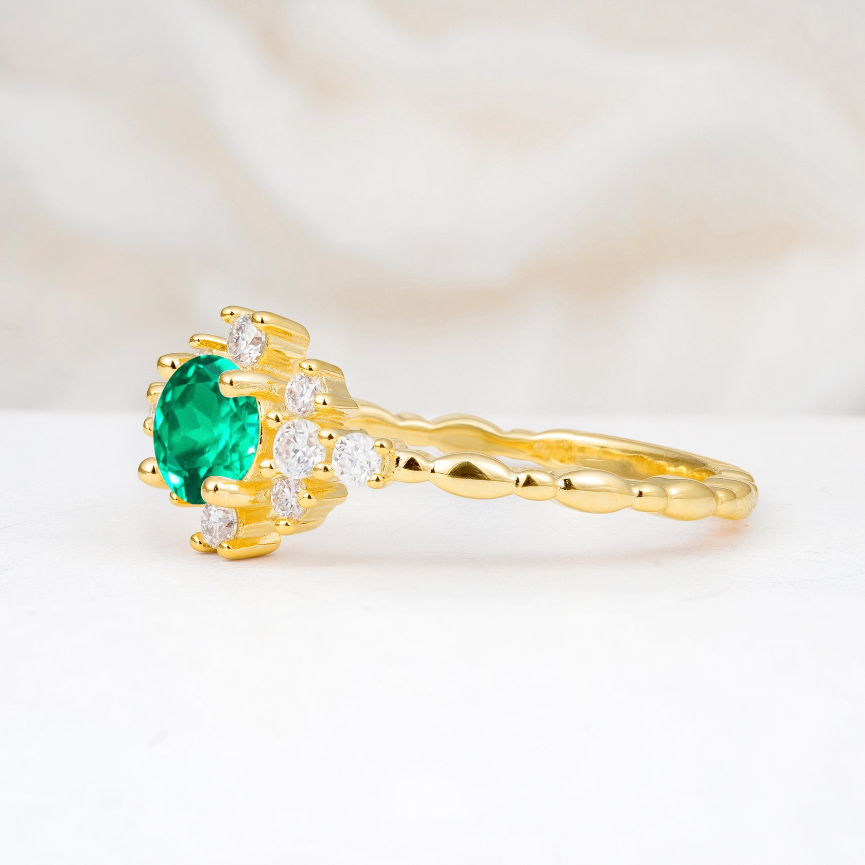 SR13123 Emerald Ring - Additional view
