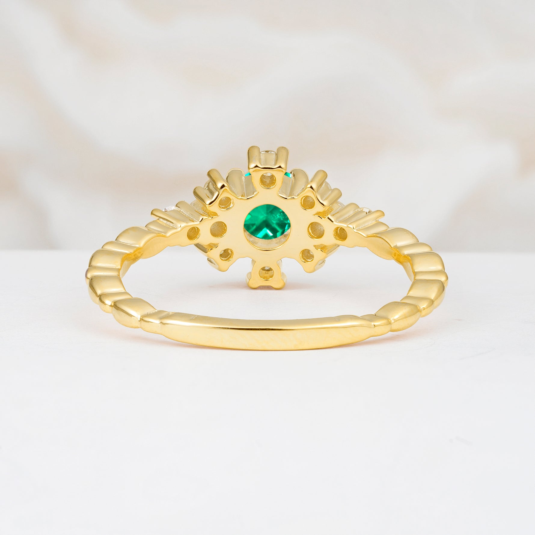 SR13123 Emerald Ring - Additional view