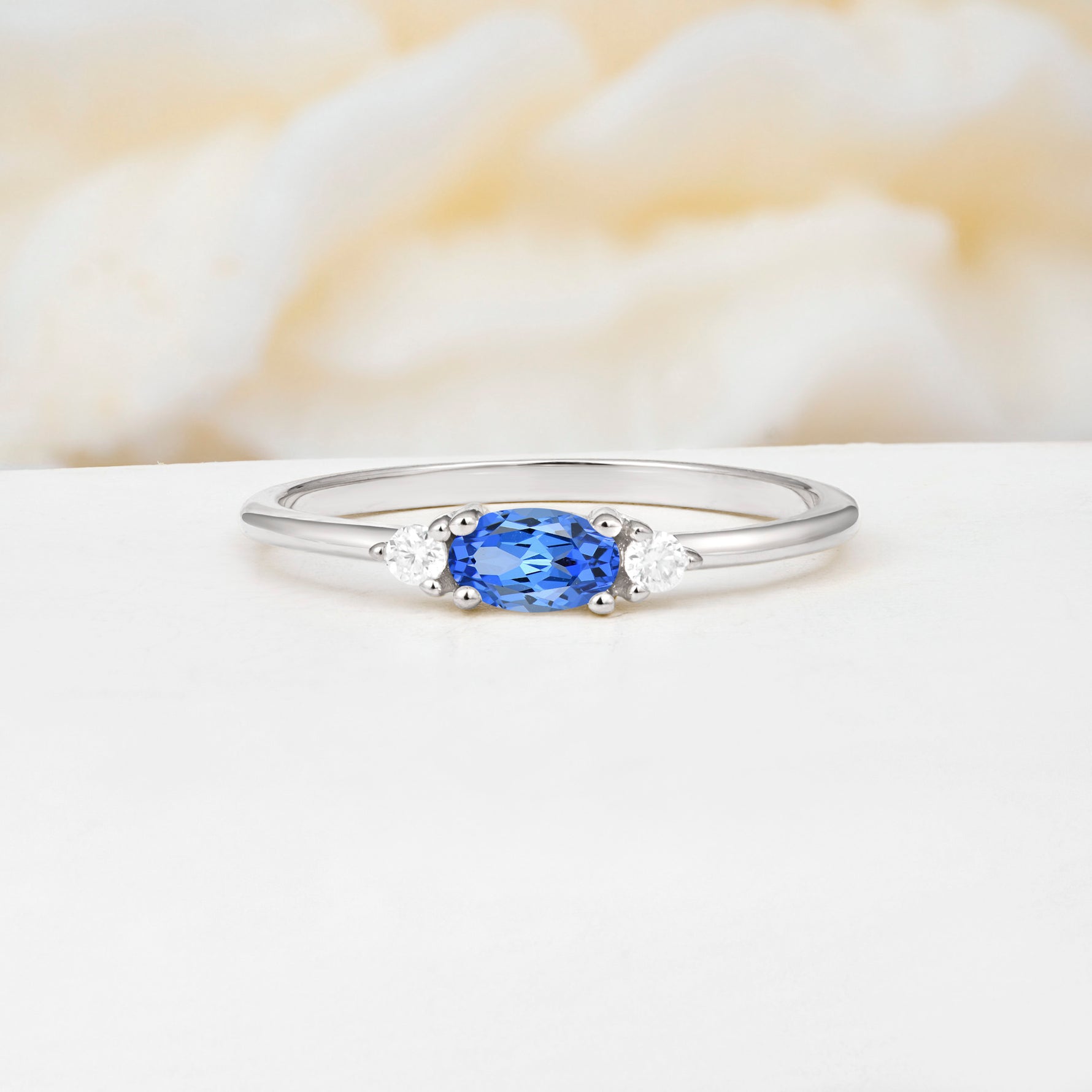 SR13313 Sapphire Ring - Additional view