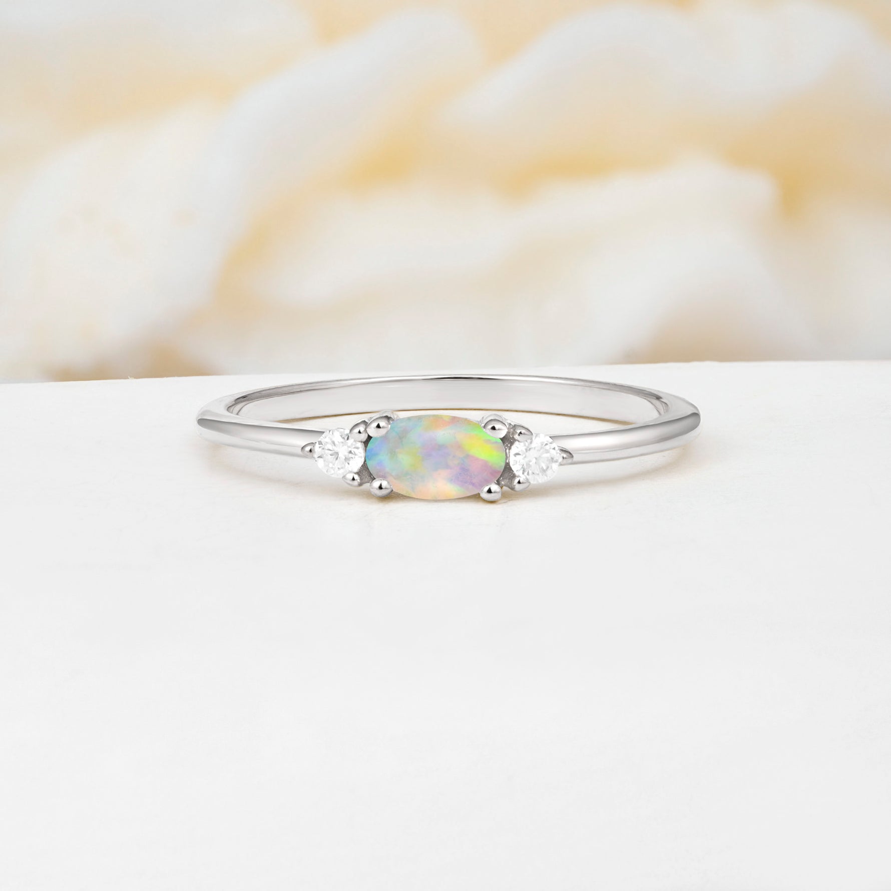 SR13313 Fire Opal Ring - Additional view