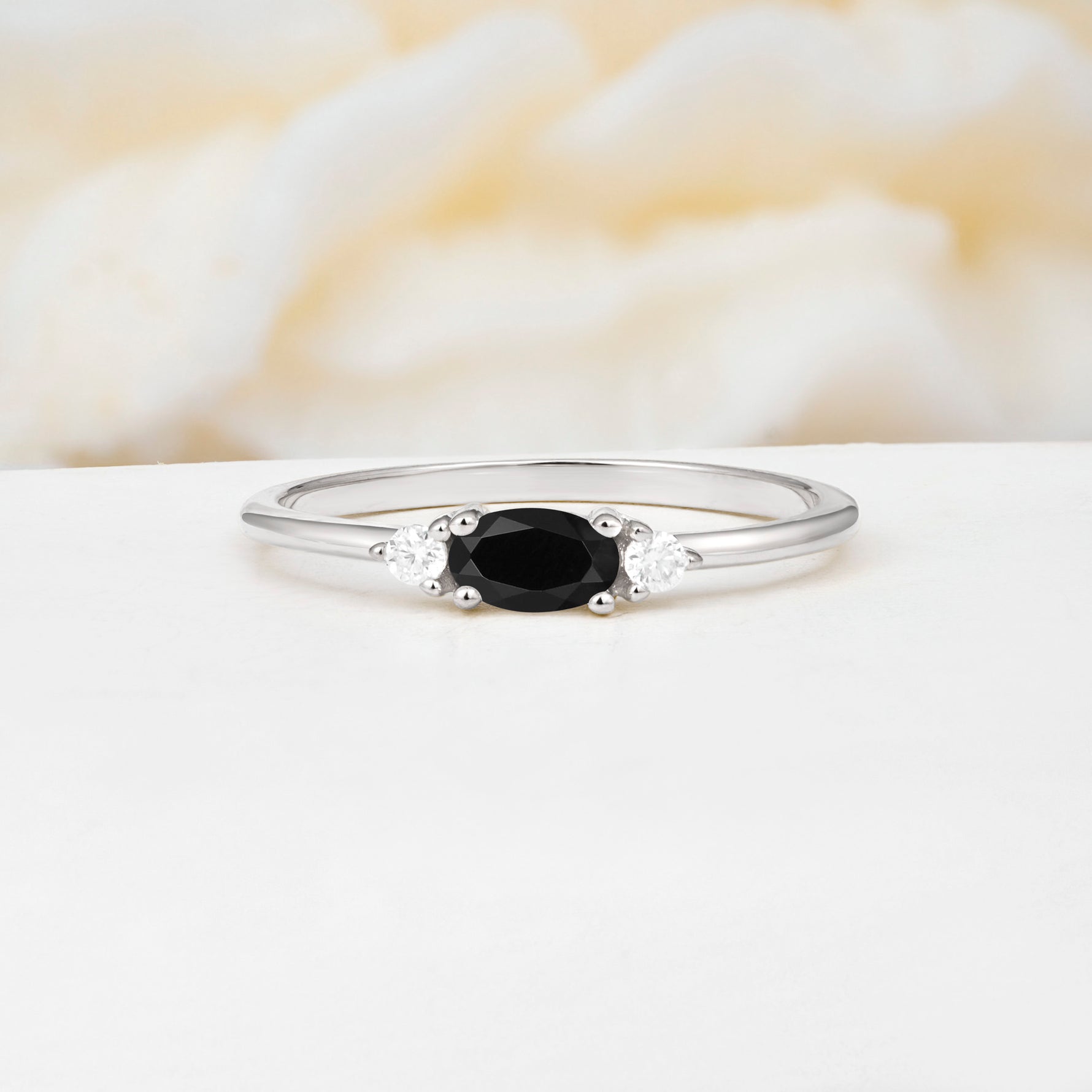 SR13313 Black Onyx Ring - Additional view
