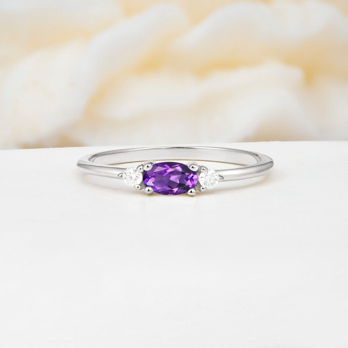 SR13313 Amethyst Ring - Additional view