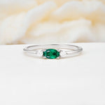 SR13313 Emerald Ring - Additional view