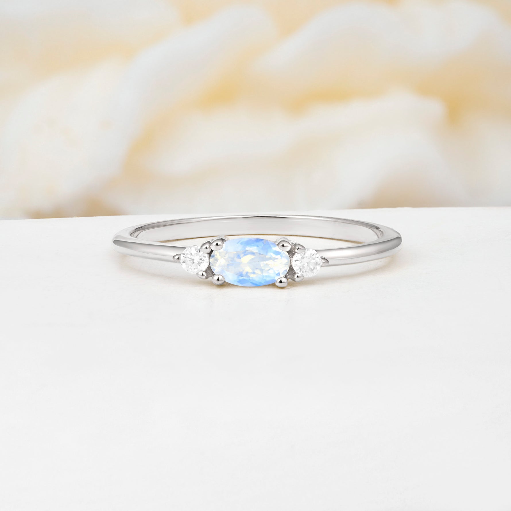 SR13313 Moonstone Ring - Additional view