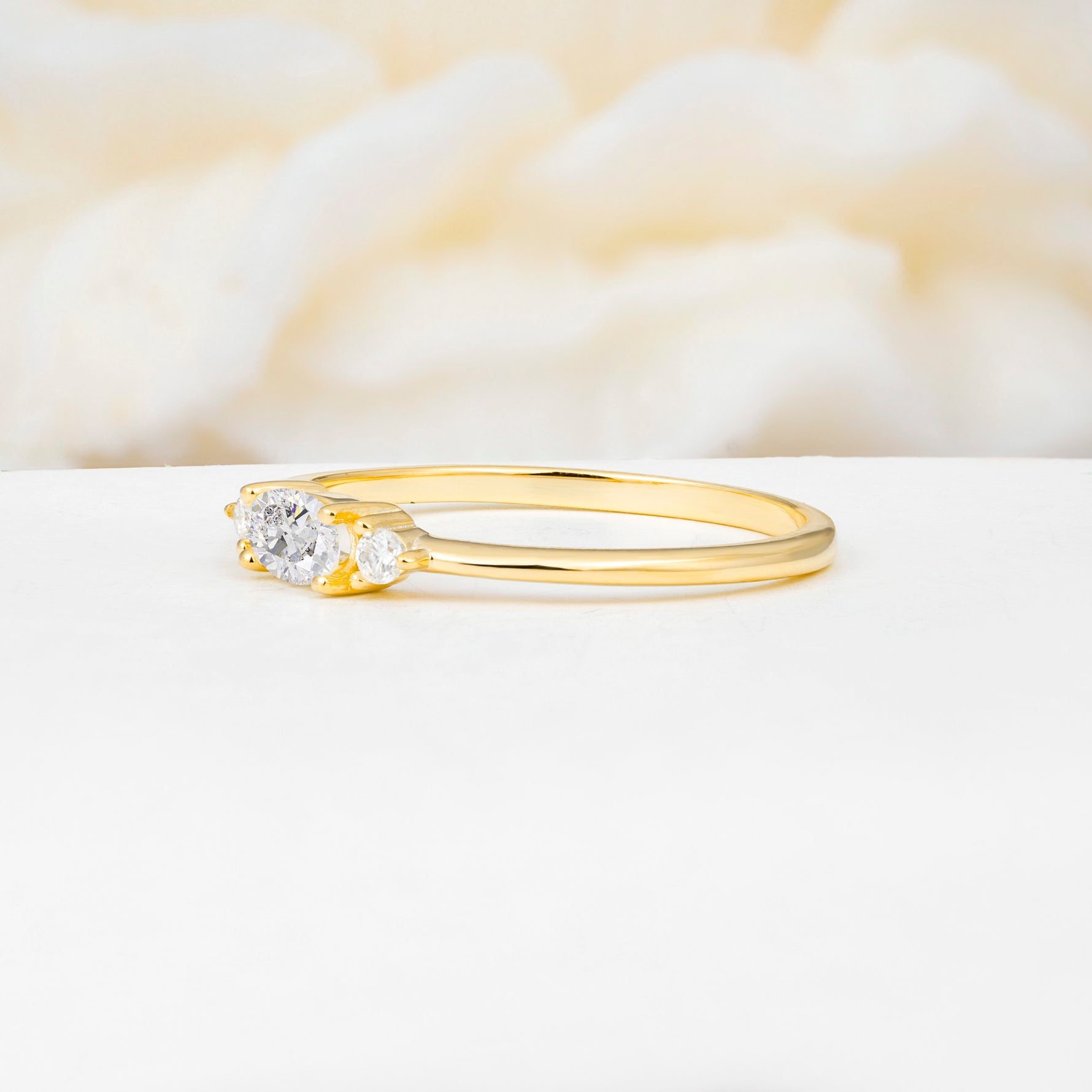 SR13313 Moissanite Ring - White-Gold