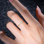SR13313 Moissanite Ring - Rose-Gold