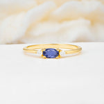 SR13313 Tanzanite Ring - Yellow-Gold