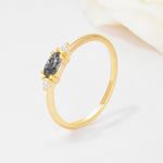 SR13313 Black Rutilated Quartz Ring - Additional view