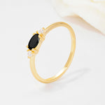 SR13313 Black Onyx Ring - Additional view
