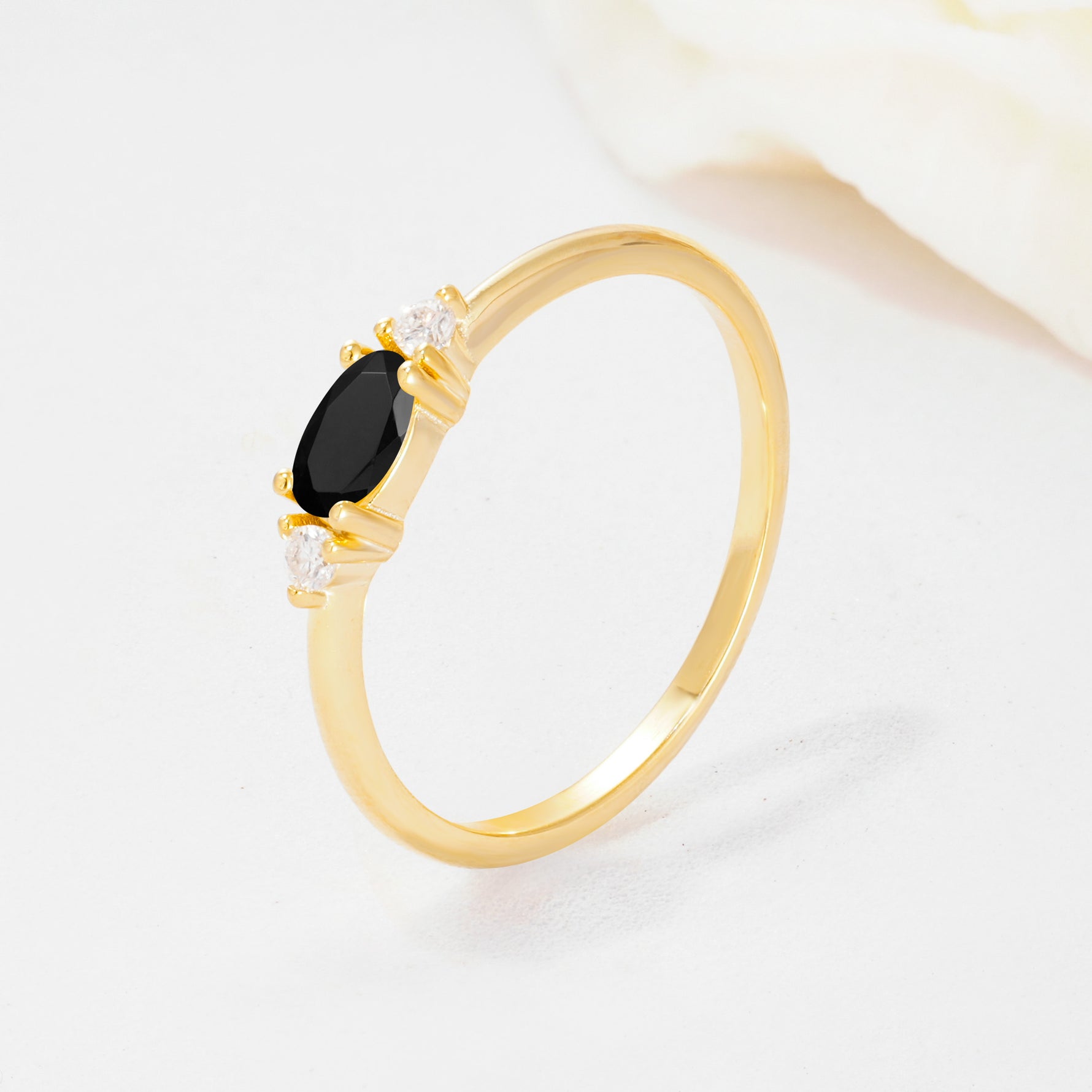 SR13313 Black Onyx Ring - Additional view