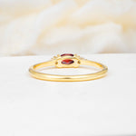 SR13313 Garnet Ring - Additional view