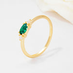 SR13313 Emerald Ring - Additional view