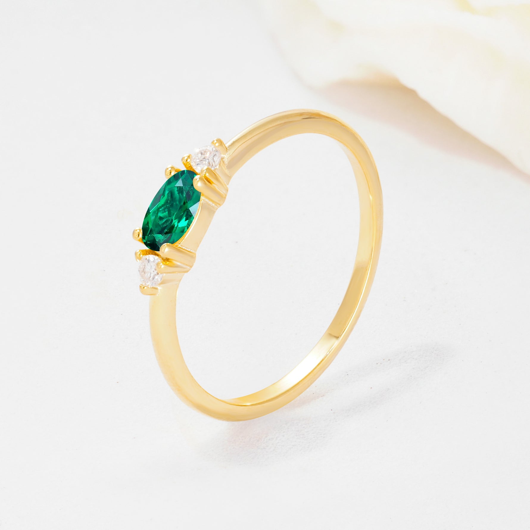 SR13313 Emerald Ring - Additional view