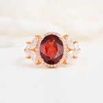 SR14139 Garnet Ring - Additional view