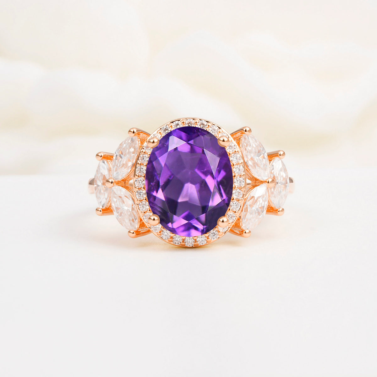 SR14139 Amethyst Ring - Additional view