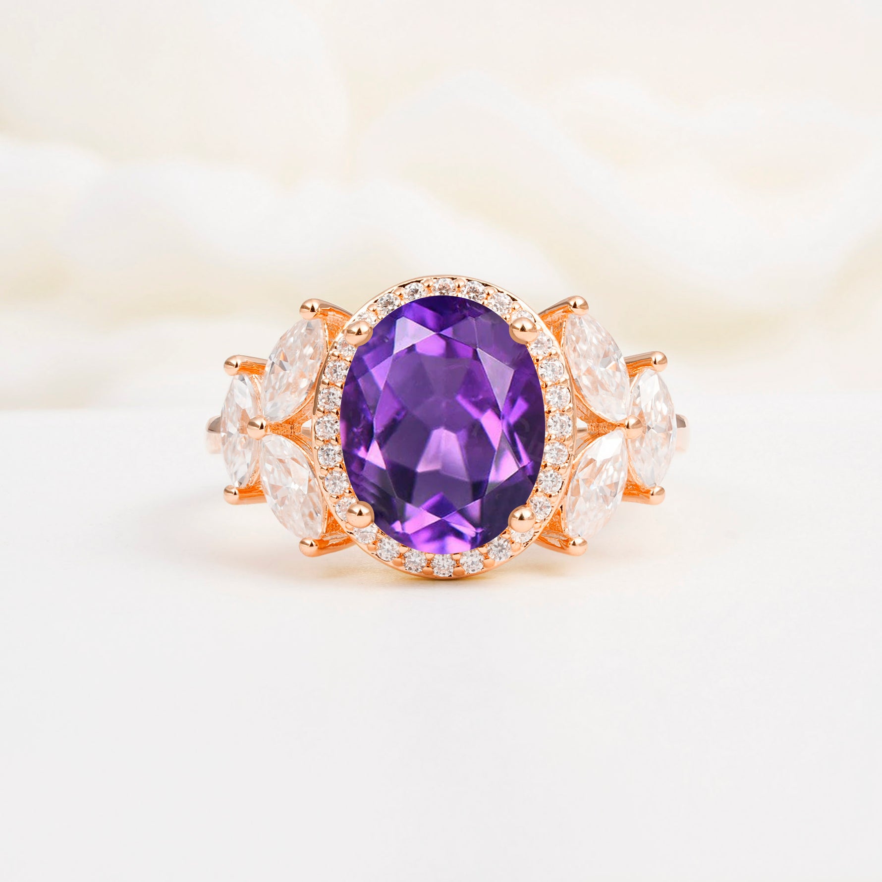 SR14139 Amethyst Ring - Additional view