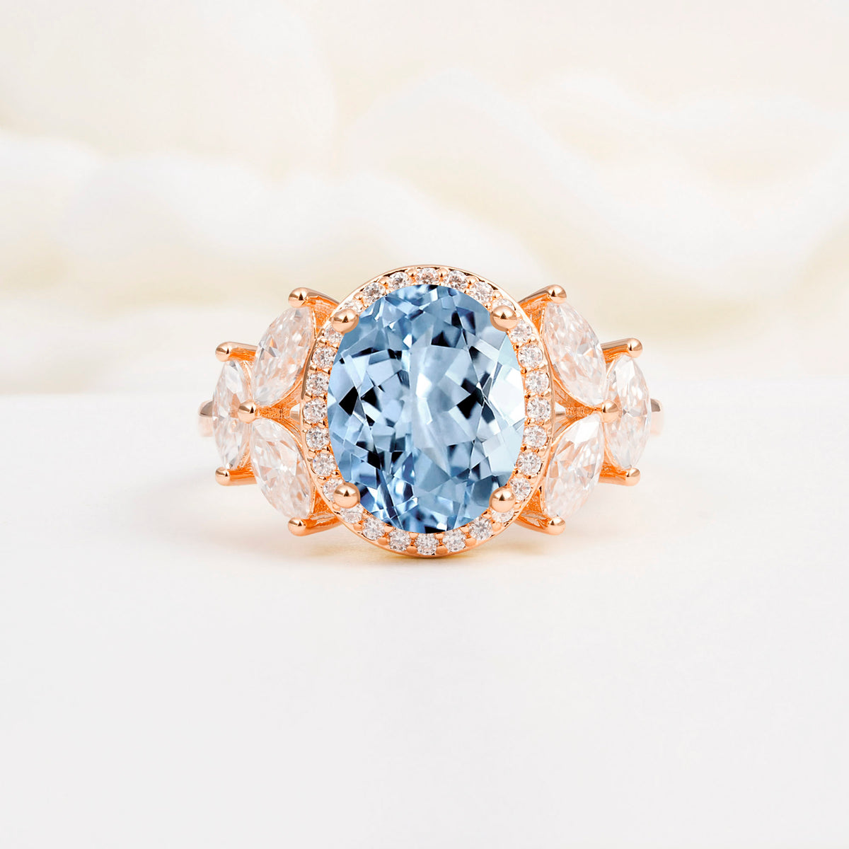 SR14139 Aquamarine Ring - Additional view