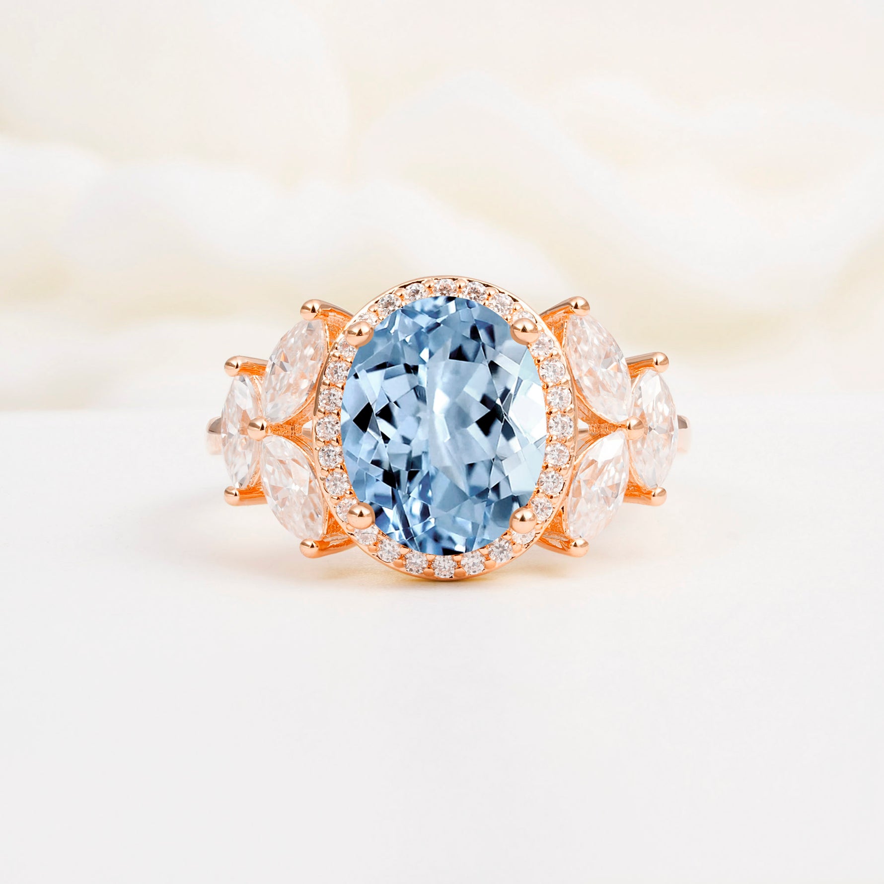 SR14139 Aquamarine Ring - Additional view