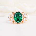 SR14139 Emerald Ring - Additional view