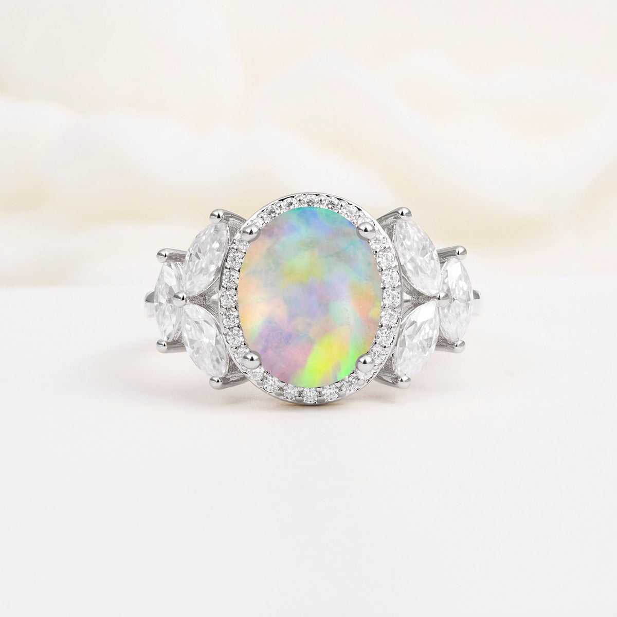 SR14139 Fire Opal Ring - Additional view