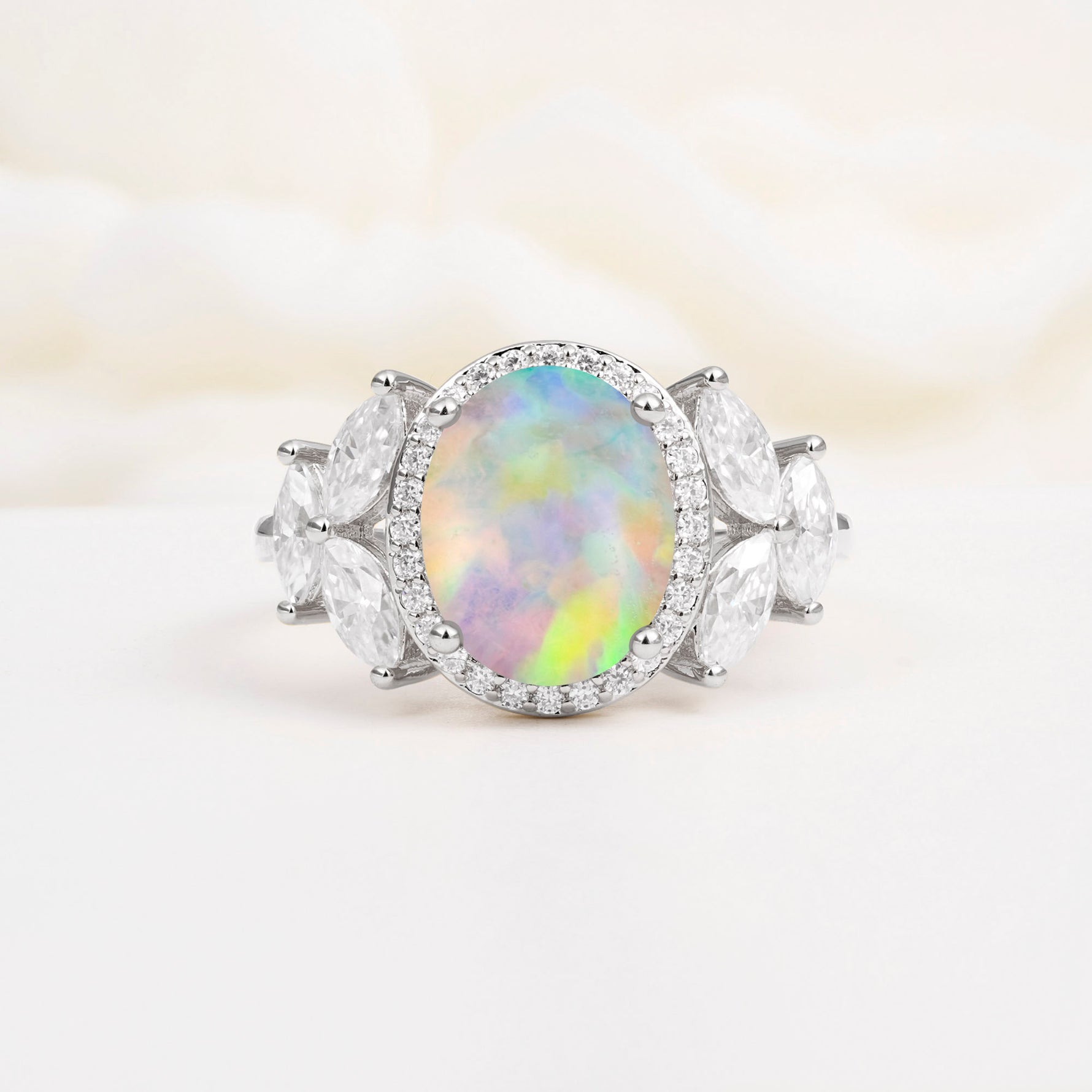 SR14139 Fire Opal Ring - Additional view