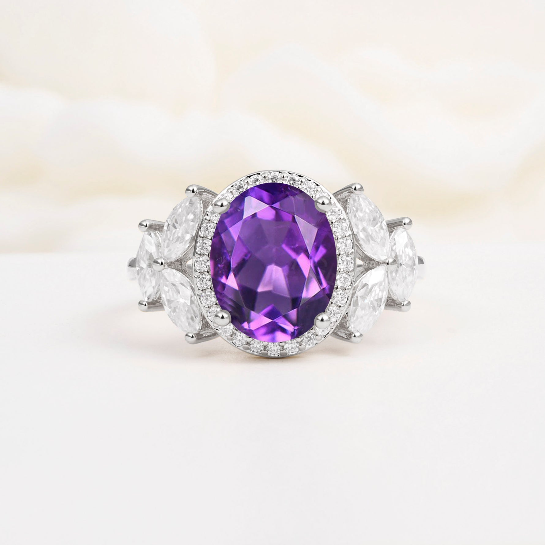 SR14139 Amethyst Ring - Additional view