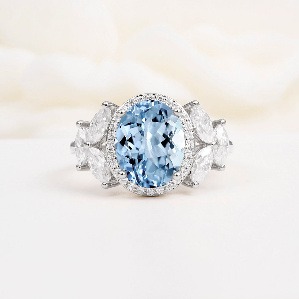 SR14139 Aquamarine Ring - Additional view