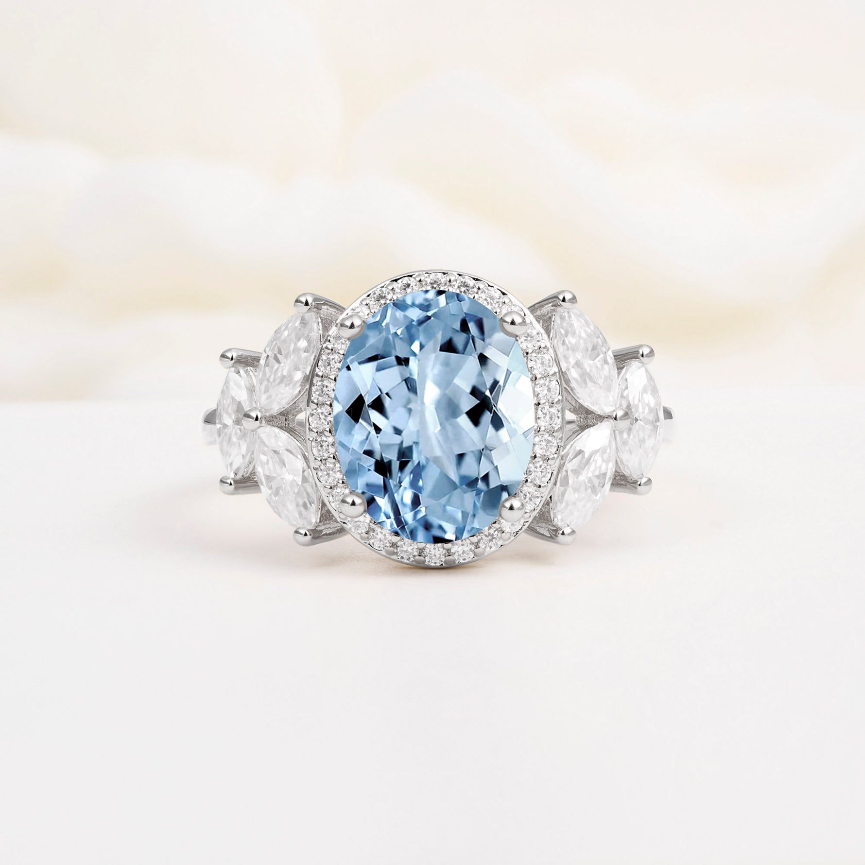 SR14139 Aquamarine Ring - Additional view