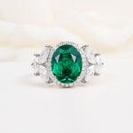 SR14139 Emerald Ring - Additional view