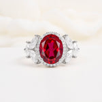 SR14139 Ruby Ring - Additional view