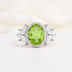 SR14139 Peridot Ring - Additional view