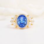 SR14139 Sapphire Ring - Yellow-Gold