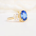 SR14139 Sapphire Ring - White-Gold